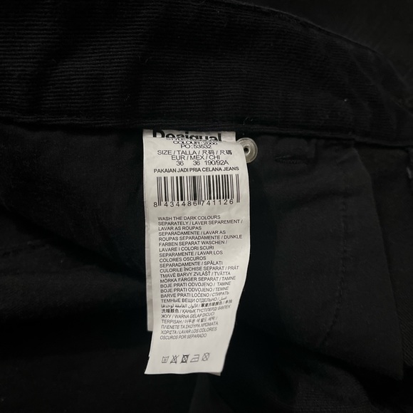 NWT - Desigual Men’s Patchwork Slim Straight Jeans - Size 36 - Picture 11 of 13